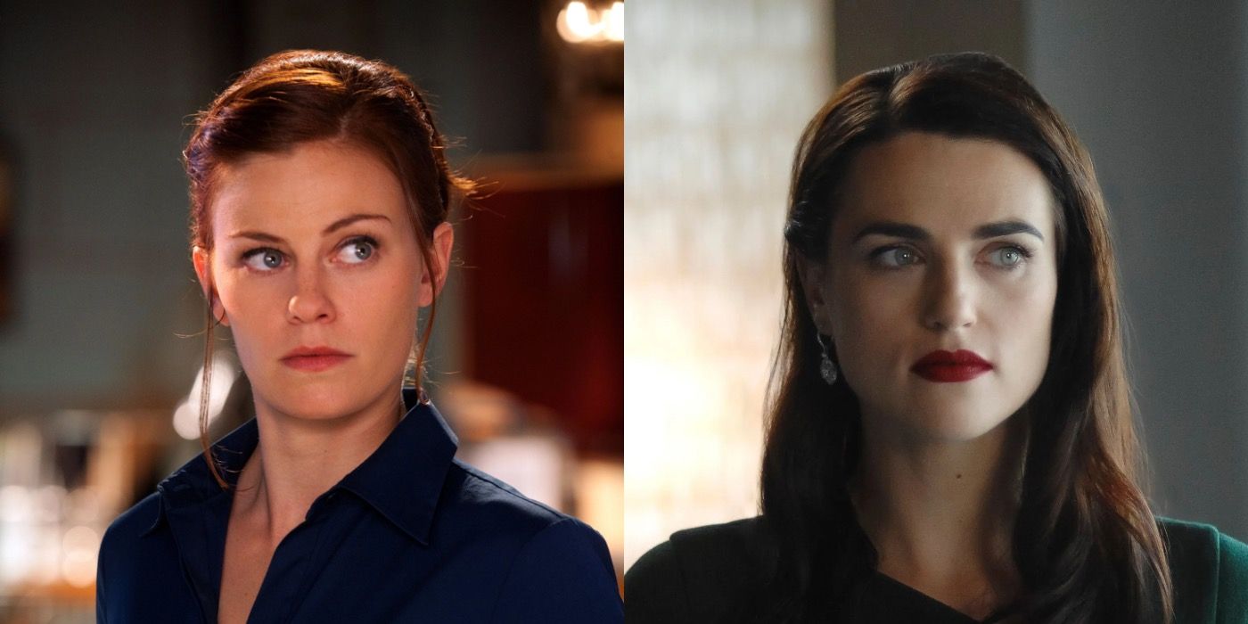 cassidy freeman and katie mcgrath as tess mercer and lena luthor