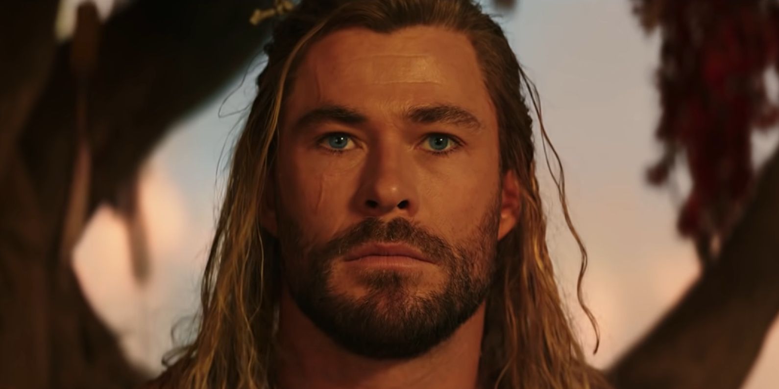 chris hemsworth in the thor love and thunder trailer