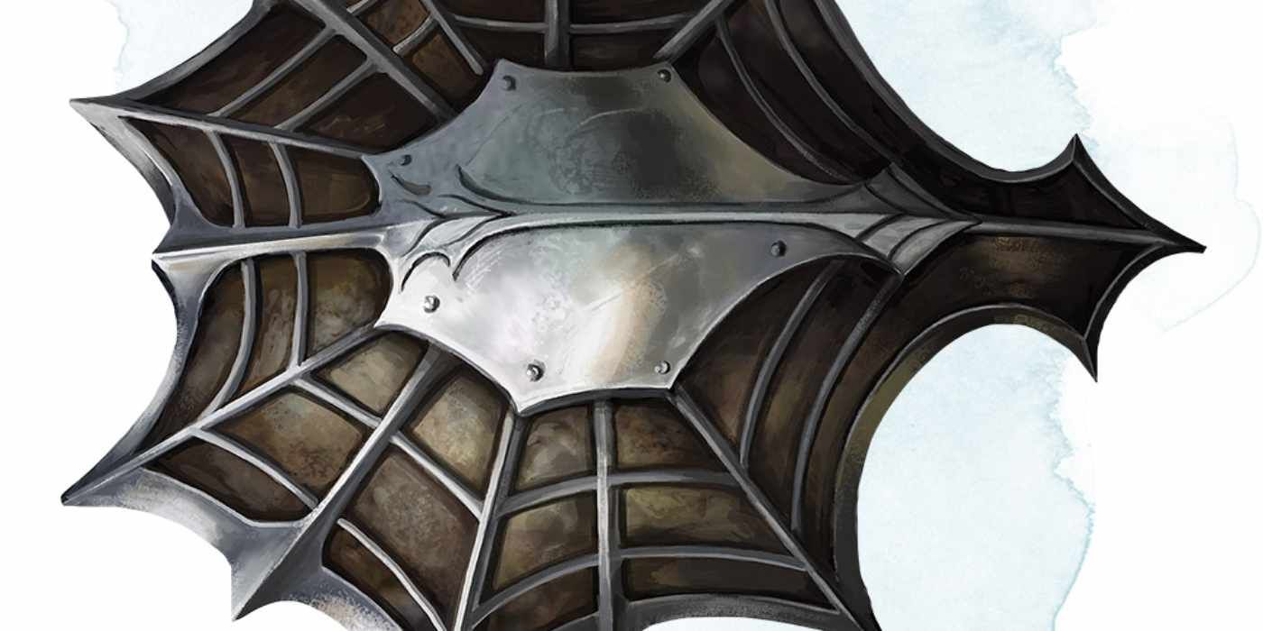 dnd shield of missile attraction a spiderweb patterned shield