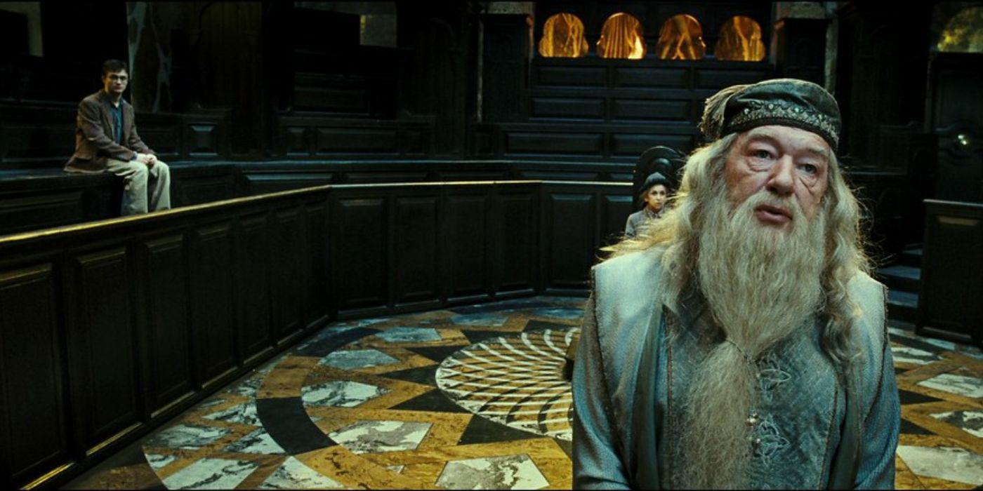 Dumbledore ignoring Harry after his Ministry trial in Harry Potter and the Order of the Phoenix.