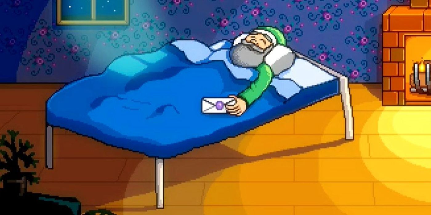 The Grandpa introductory scene in Stardew Valley
