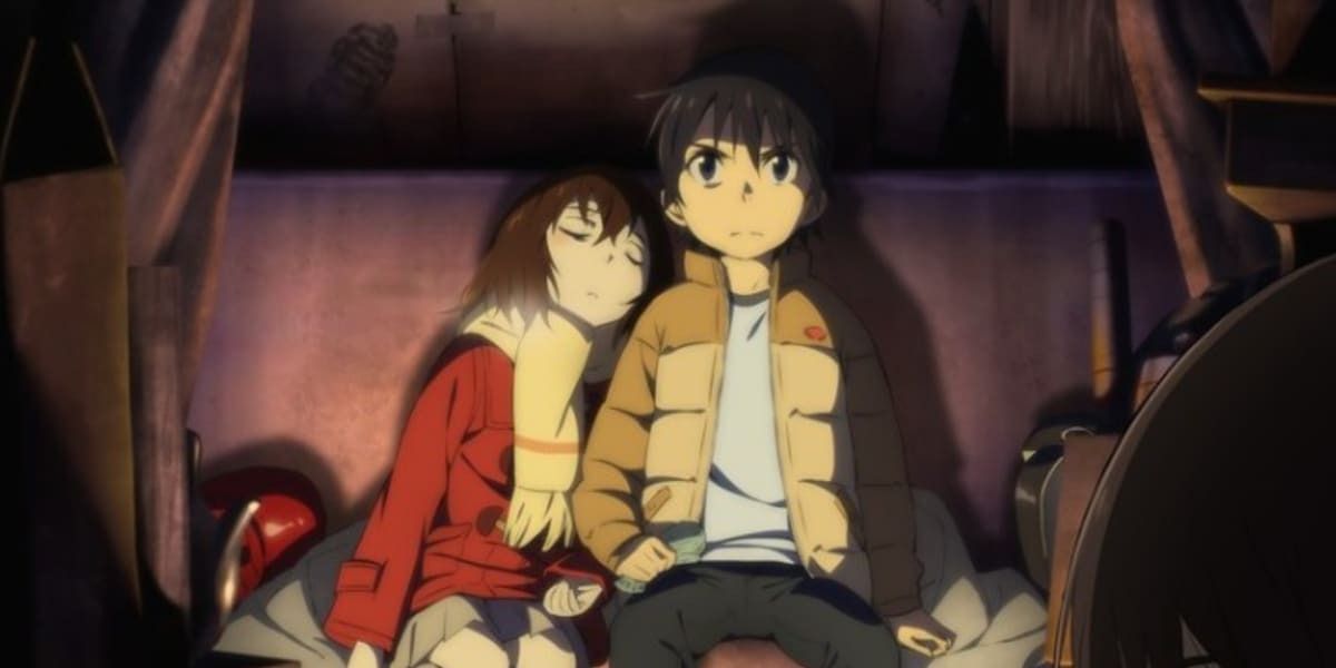 Kayo Hinazuki and Satoru Fujinuma from the Erased anime