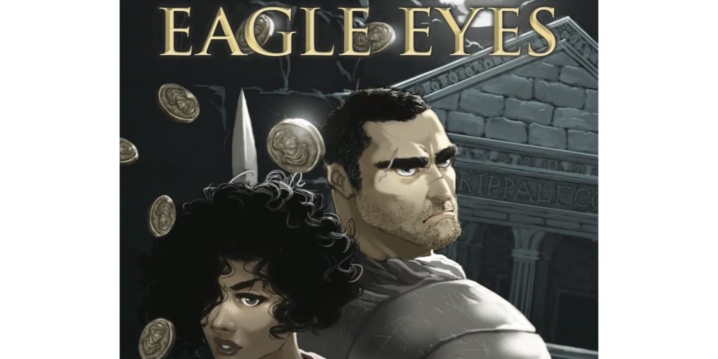 Roman private eyes look out from the cover of Eagle Eyes