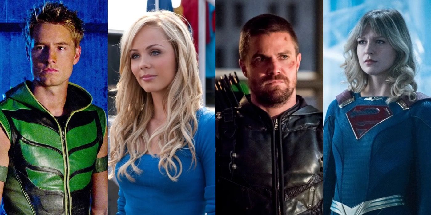 green arrow and supergirl from smallville and the arrowverse