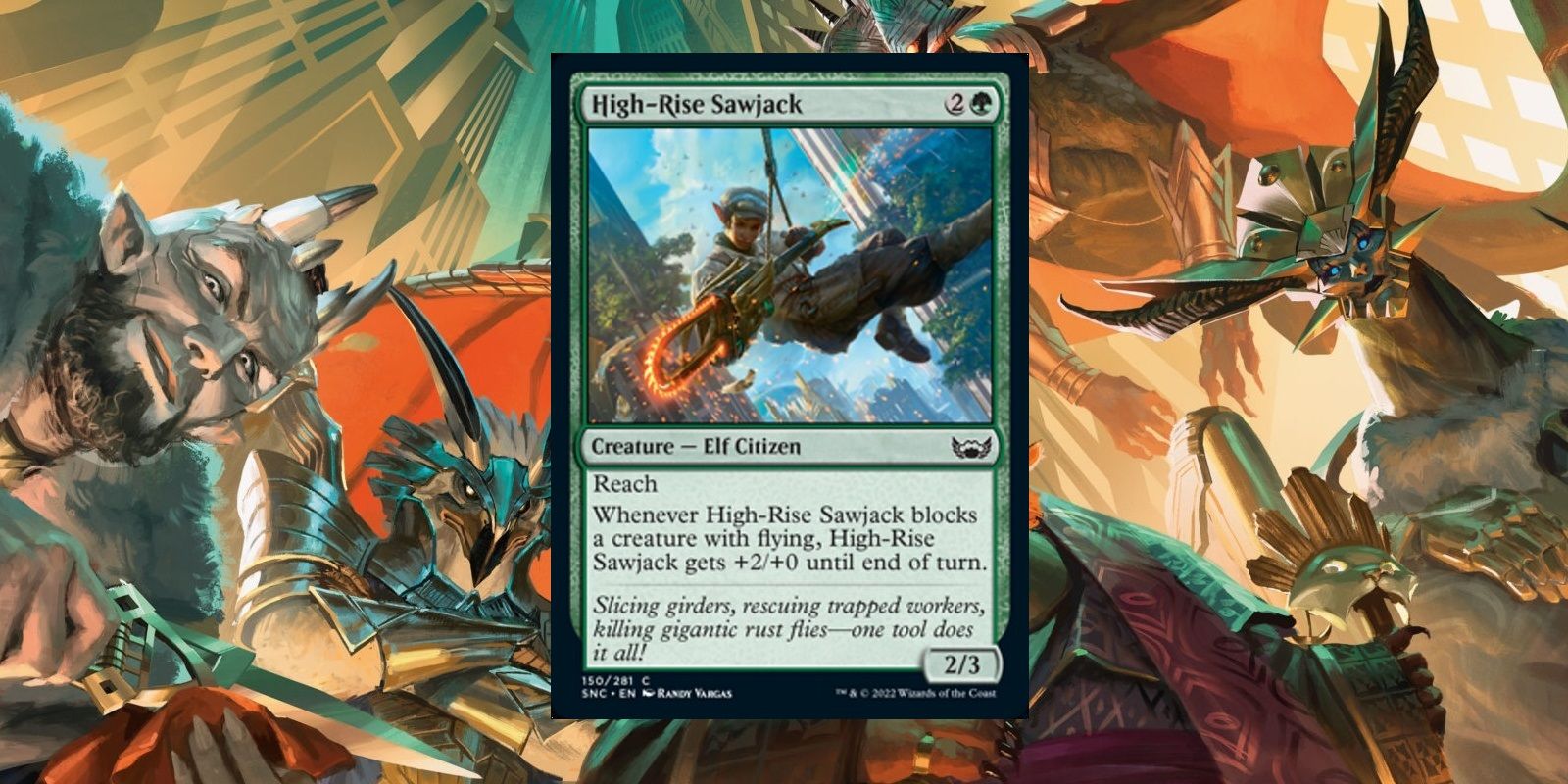 Magic The Gathering Streets Of New Capenna high-rise sawjack