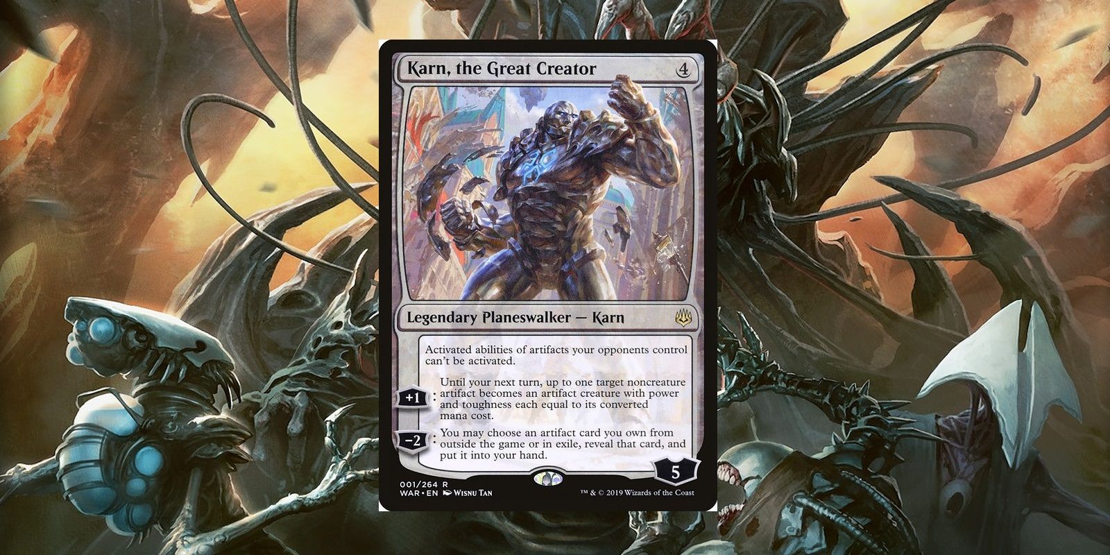 Karn, the Great Creator planeswalker card from Magic: The Gathering