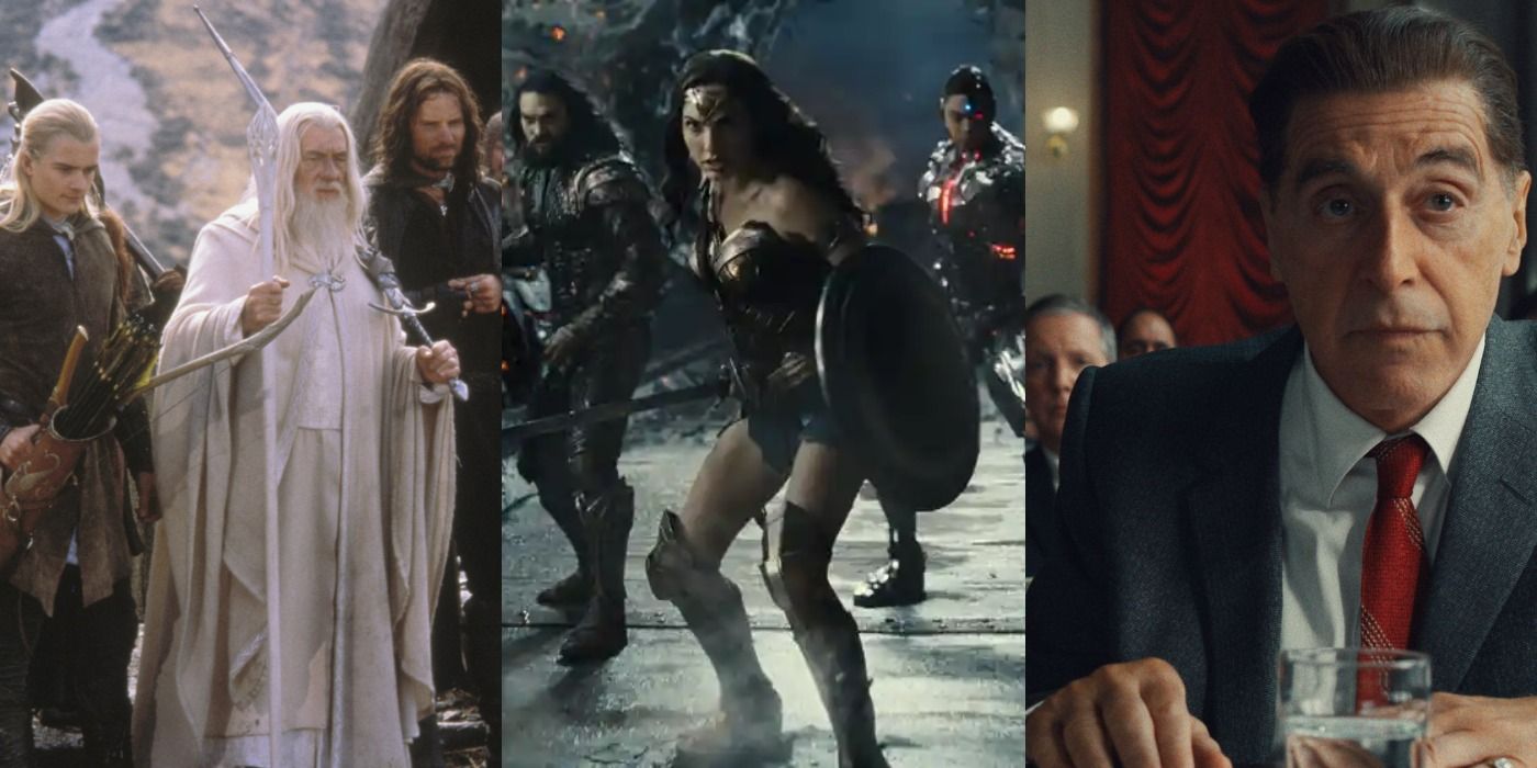 Lord of the Rings, Justice League, and The Irishman