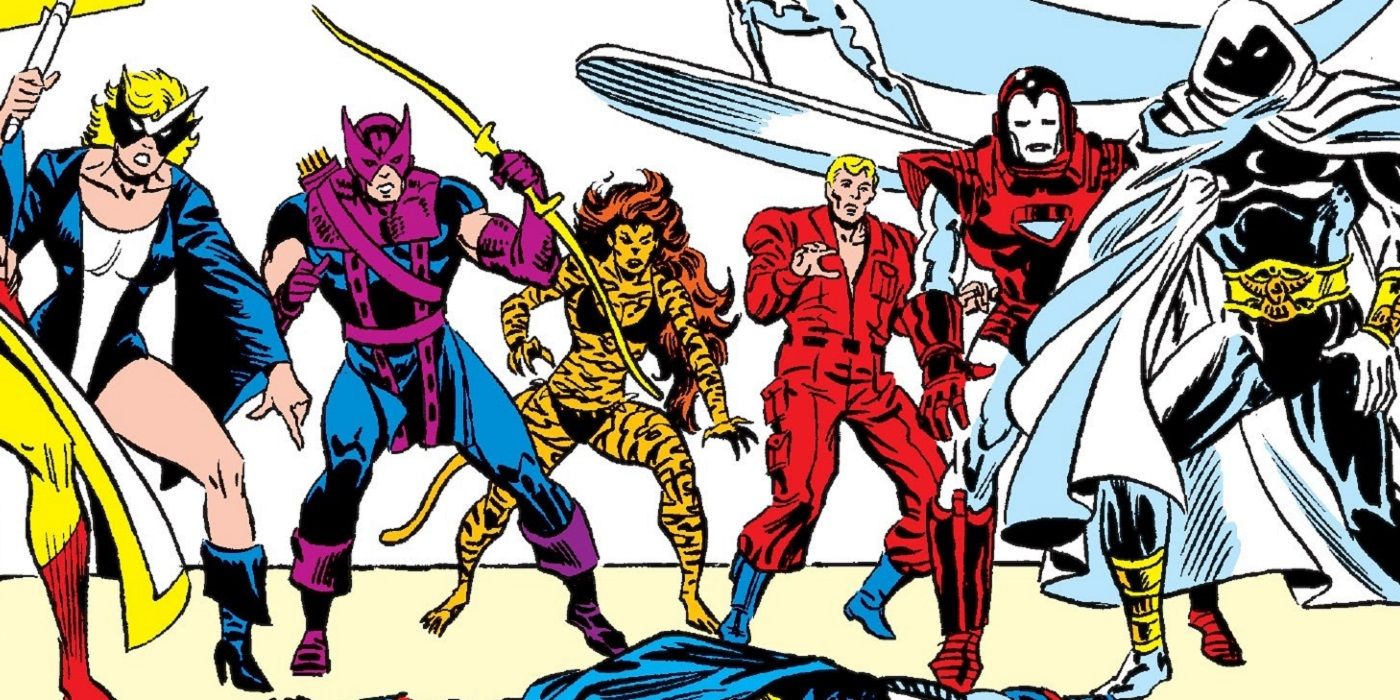 Mockingbird, Hawkeye, Tigra, Hank Pym, Iron Man, Moon Knight