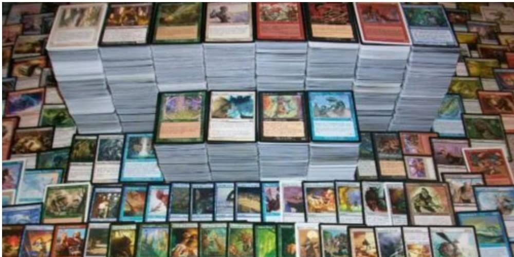 An image of a collection Magic: The Gathering cards.