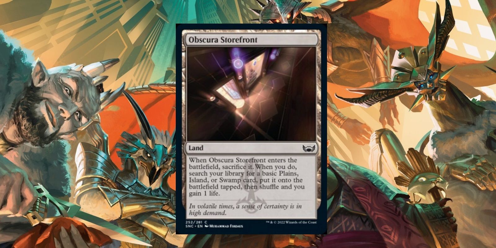 Magic The Gathering Streets Of New Capenna obscura storefront