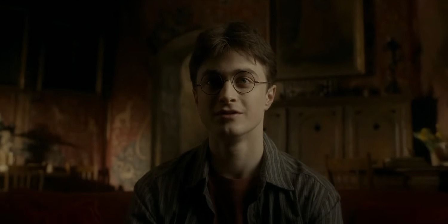Harry Potter stares straight ahead after taking Lucky Potion - The Half-Blood Prince