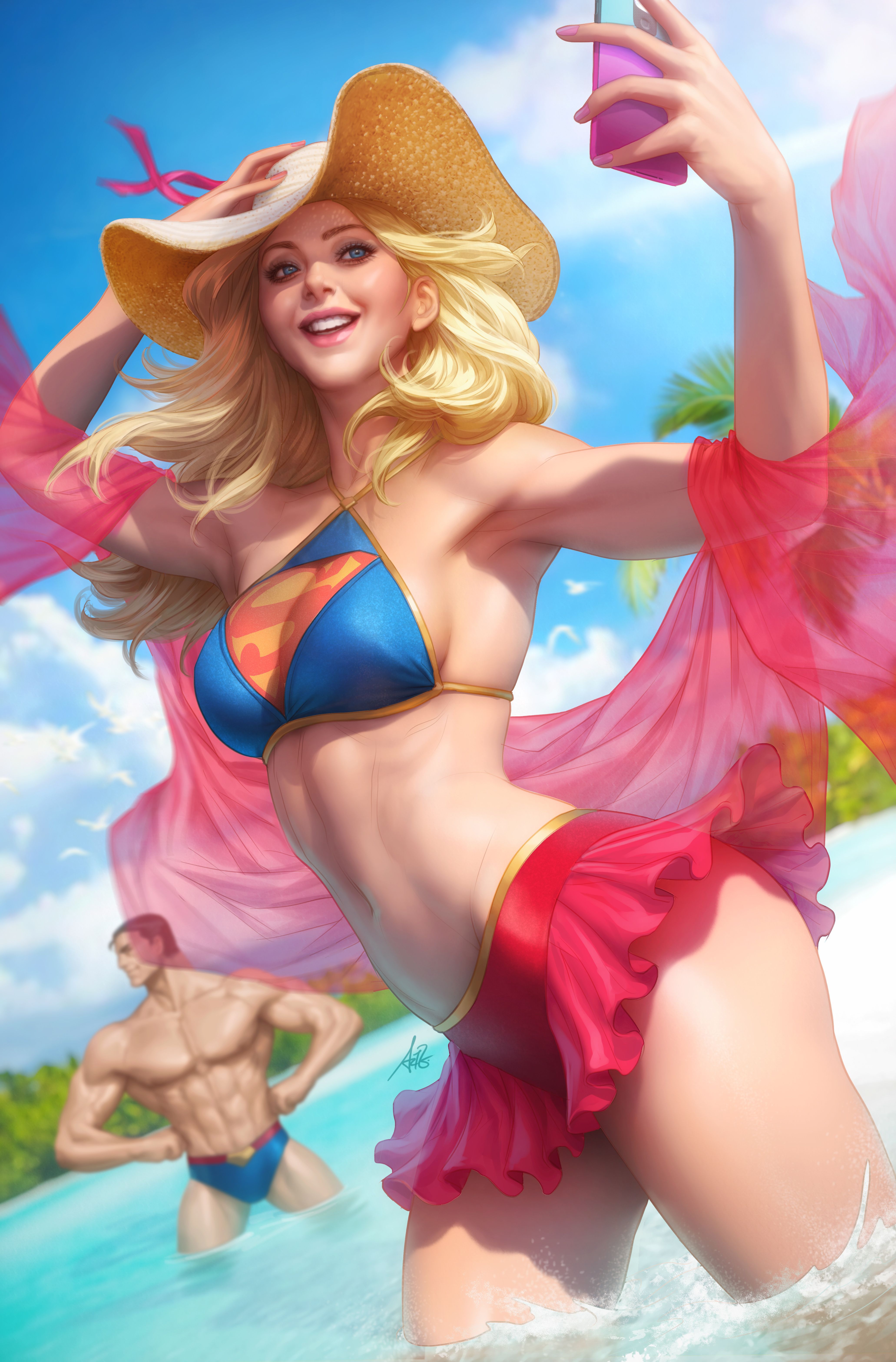 DC's Heroes and Villains Show Skin in Thirsty Swimsuit Variant Covers