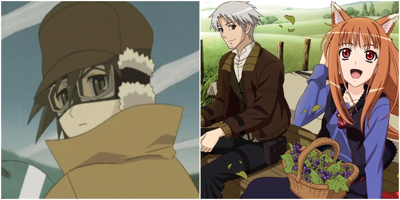 A split image of Kino's Journey and Spice and Wolf.