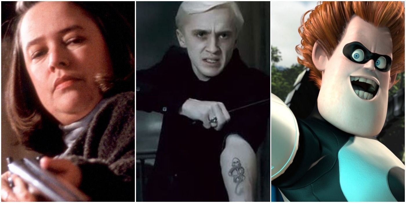 Annie Wilkes - Misery, Draco Malfoy - Harry Potter, Syndrome - The Incredibles