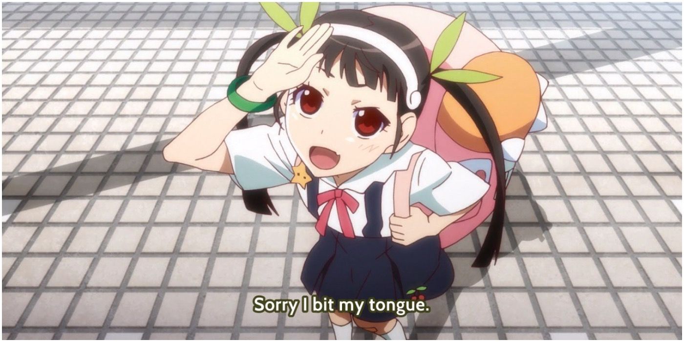 Hachikuji sorry I bit my tongue Monogatari
