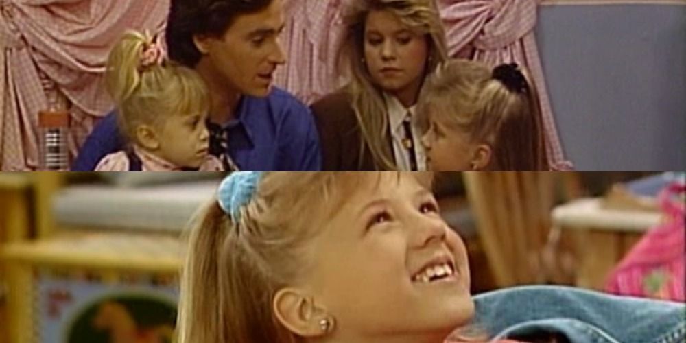 Danny Tanner and his daughters in Full House