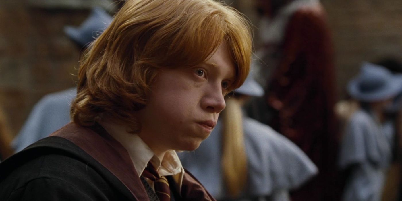 Ron Weasley looks glum in Harry Potter