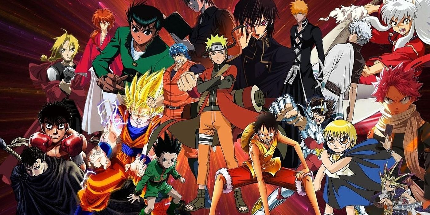 a variety of shonen anime protagonists