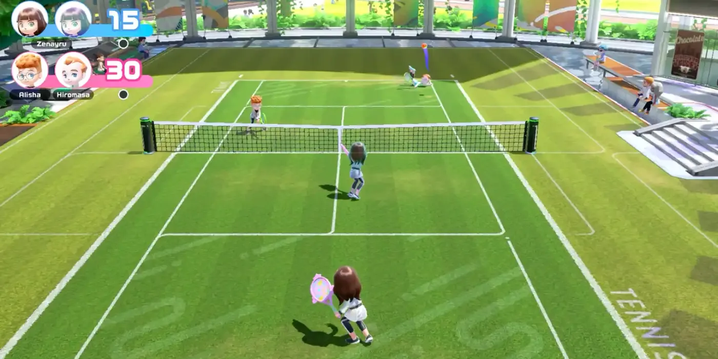Nintendo Switch Sports tennis