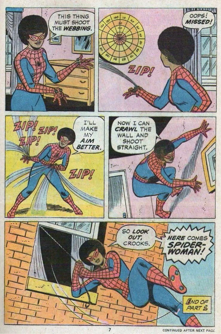 valerie the librarian as the first spider-woman