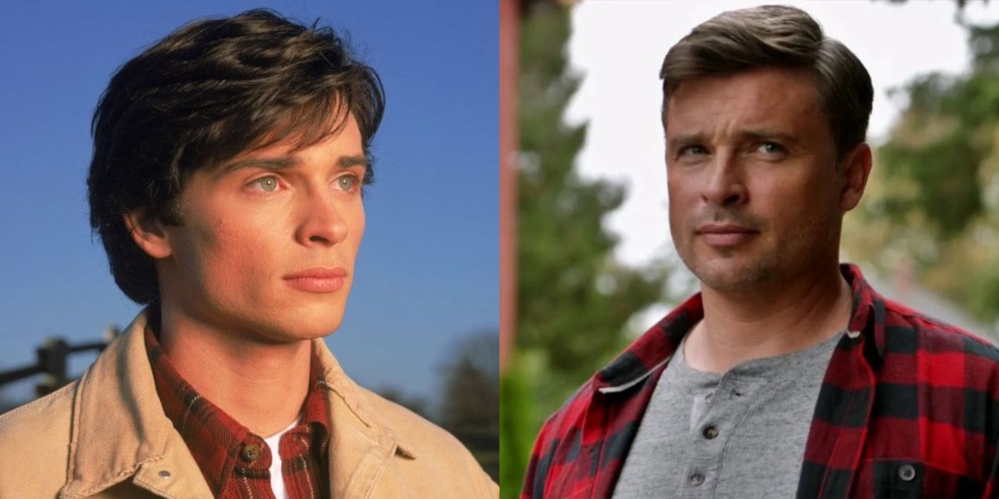tom welling during his time in smallville and in crisis on infinite earths