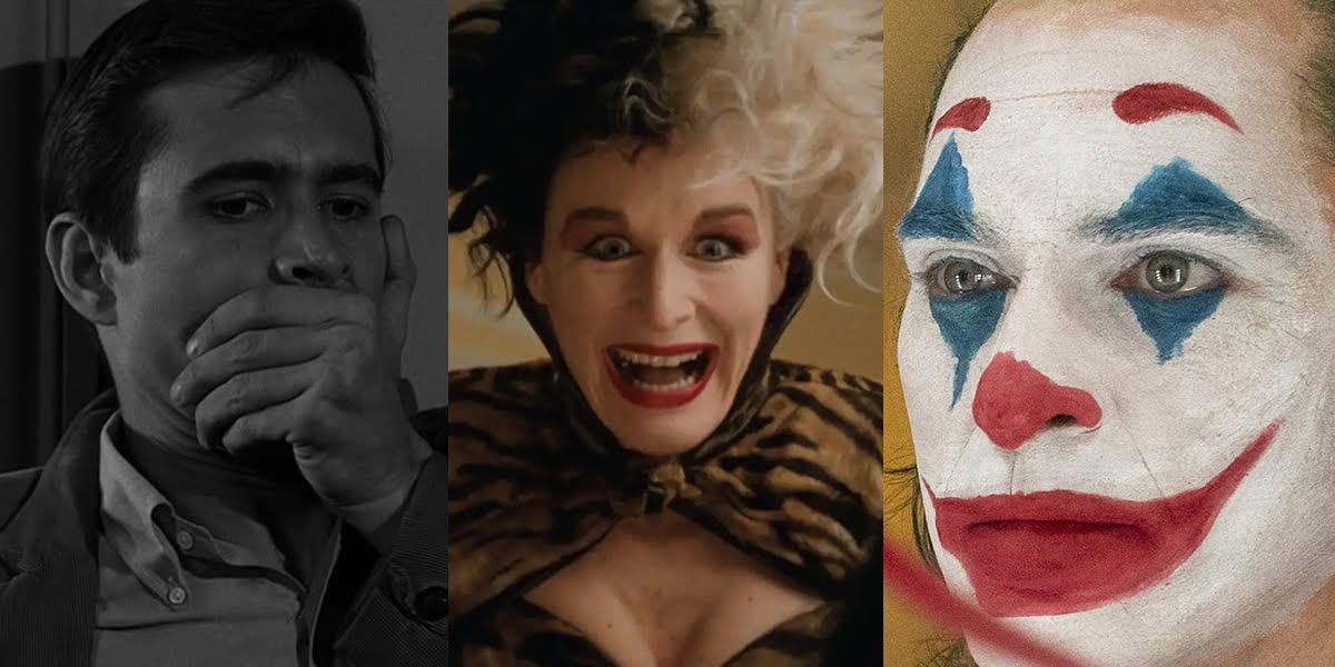 Norman Bates, Cruella De Vil, and Joker