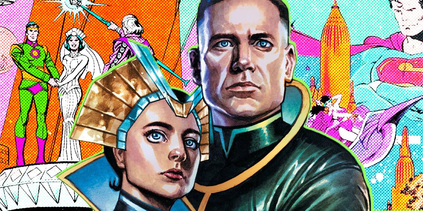 Jor-El and Lara together in DC Comics