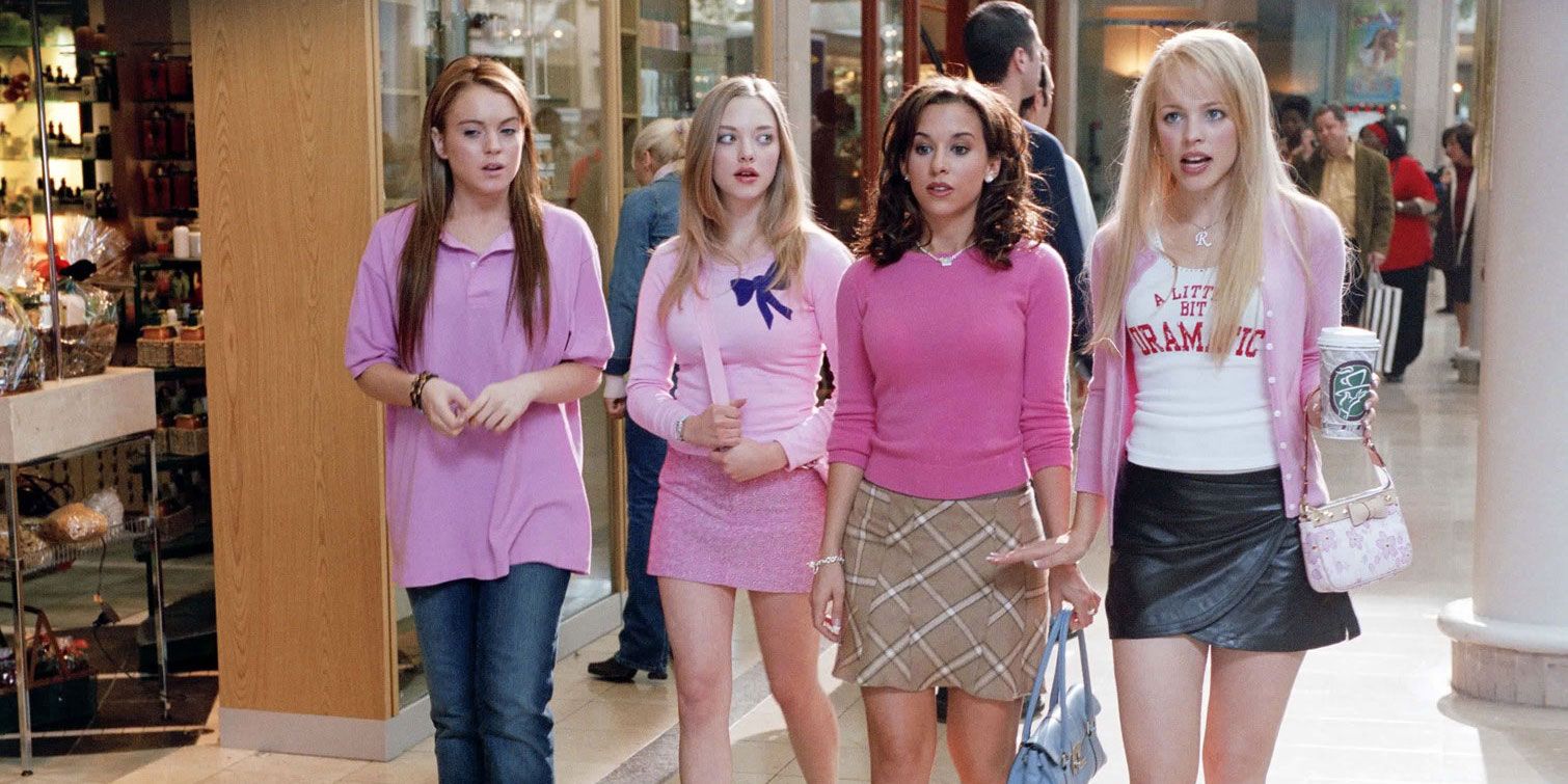 MEAN GIRLS (2004) WALKING IN THE MALL WEARING PINK
