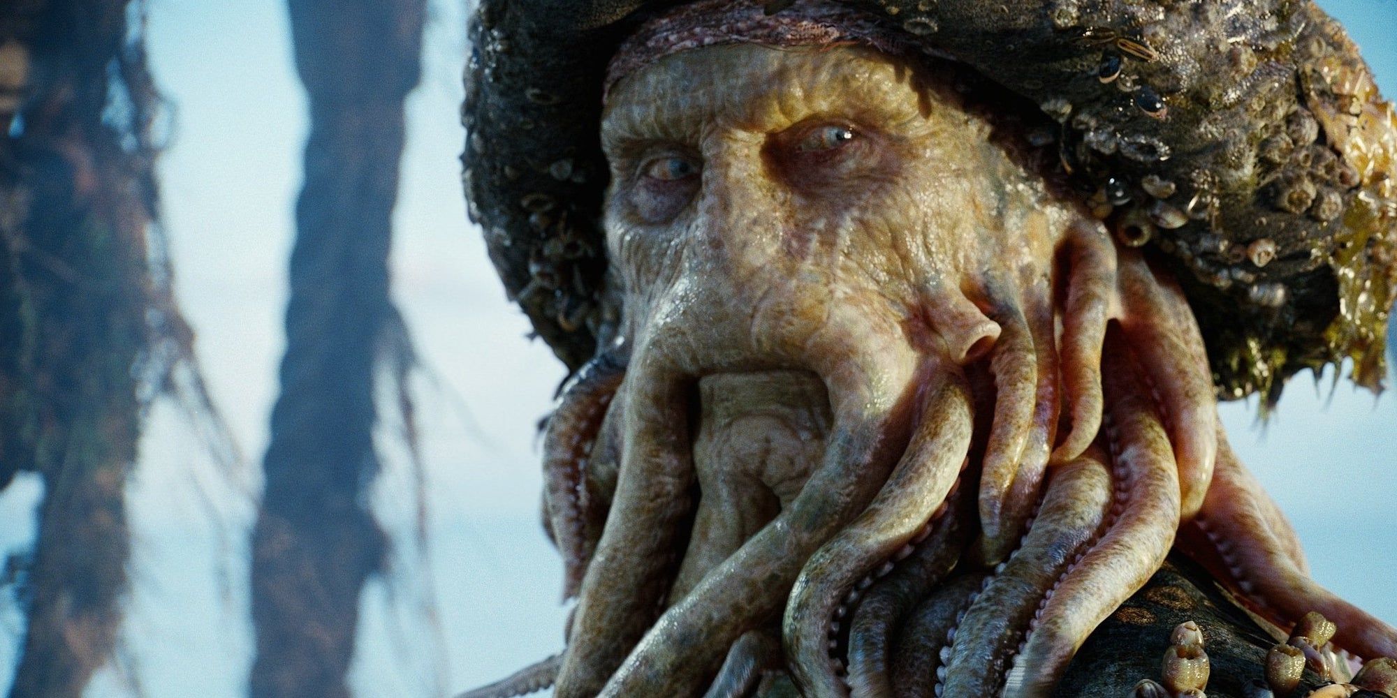 Davy Jones on the Flying Dutchman in Pirates of the Caribbean: Dead Mans Chest