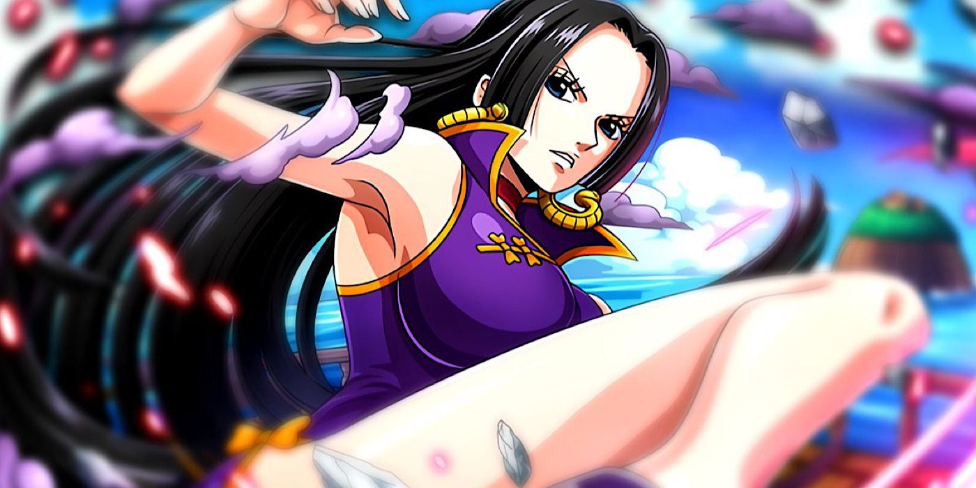 Boa Hancock in a battle pose in One Piece