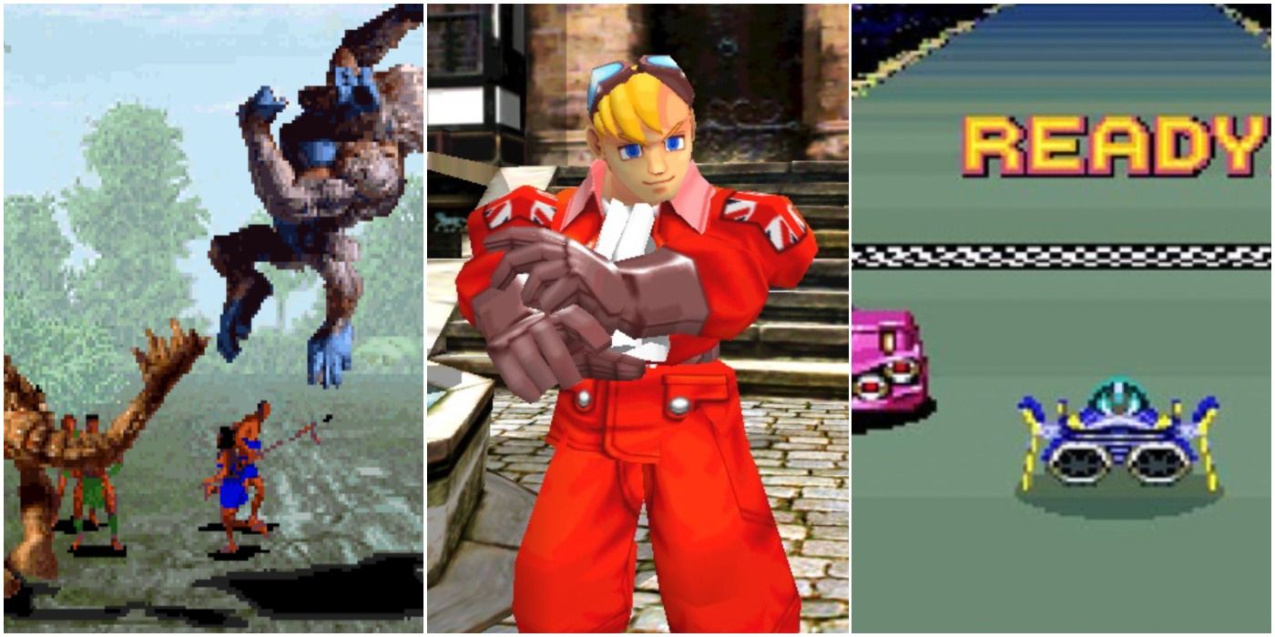 90s Video Games Need Modern Titles Primal Rage Power Stone F-Zero Trio Header