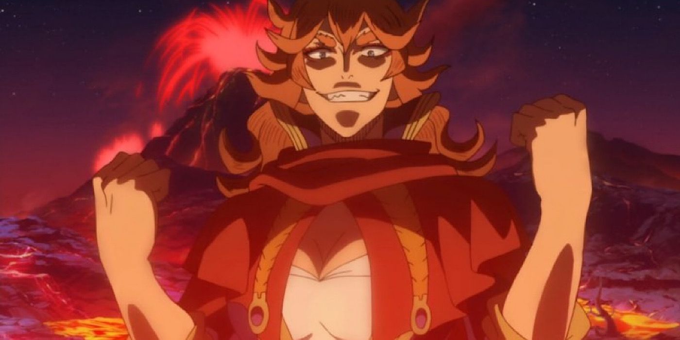 Mereoleona Vermillion Laughing As he Casts Powerful Spells In Black Clover