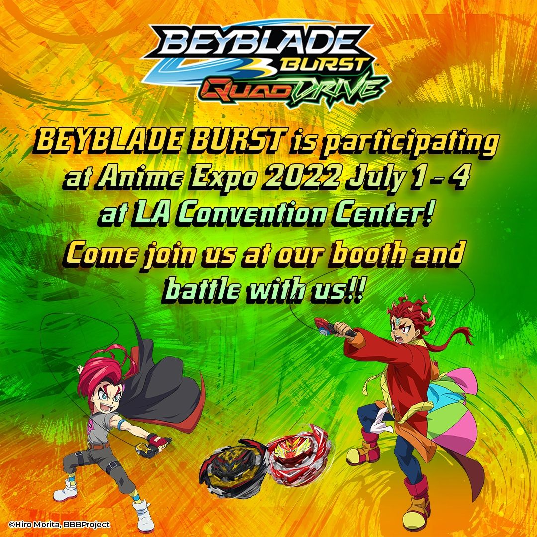 Beyblade Burst Announces Free Merch Giveaway at Anime Expo