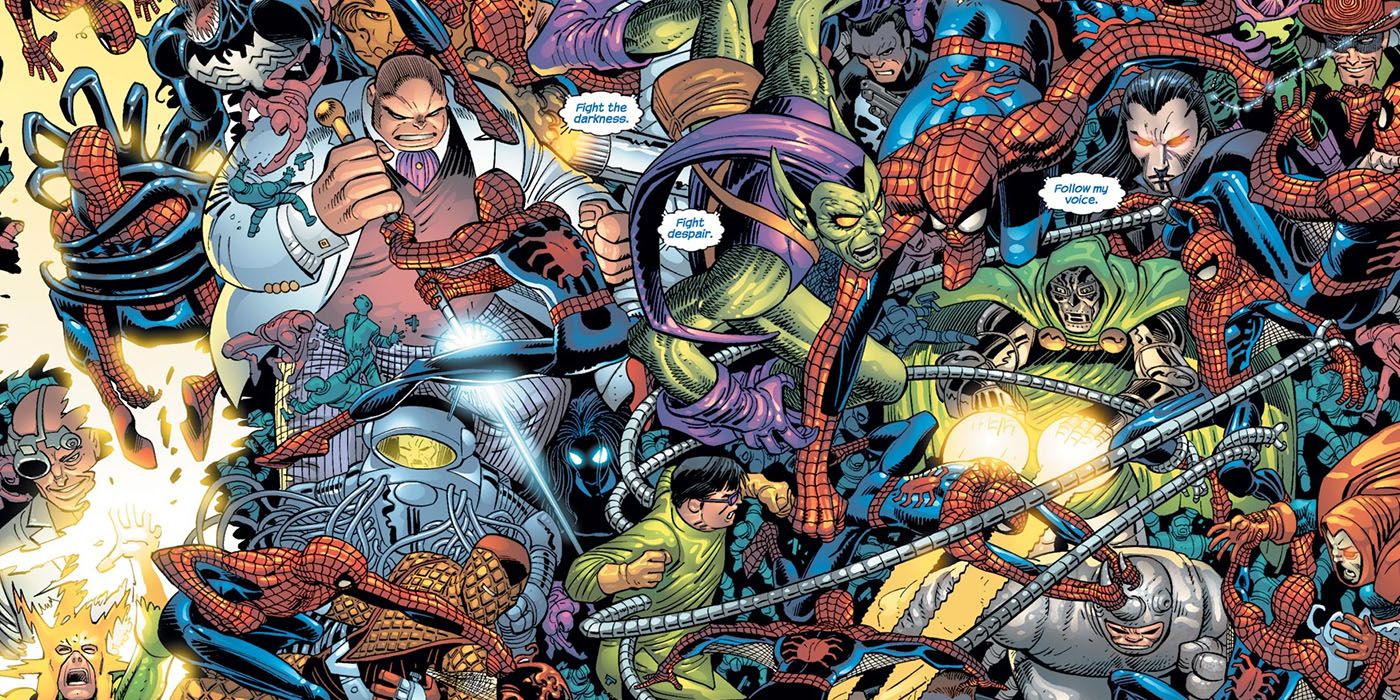 Spider-Man battles all his villains