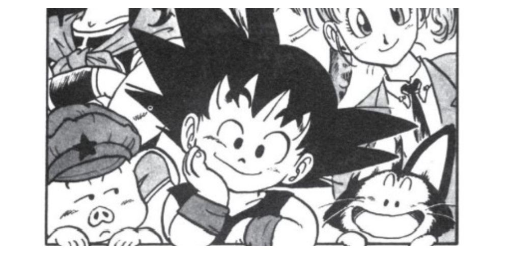 An image from Vol. 1 of the Dragon Ball manga.