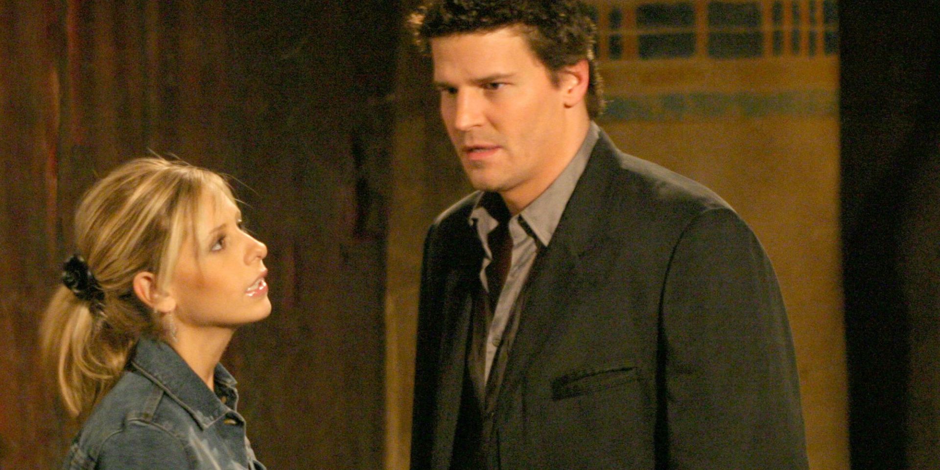 Angel and Buffy talk on Buffy the Vampire Slayer
