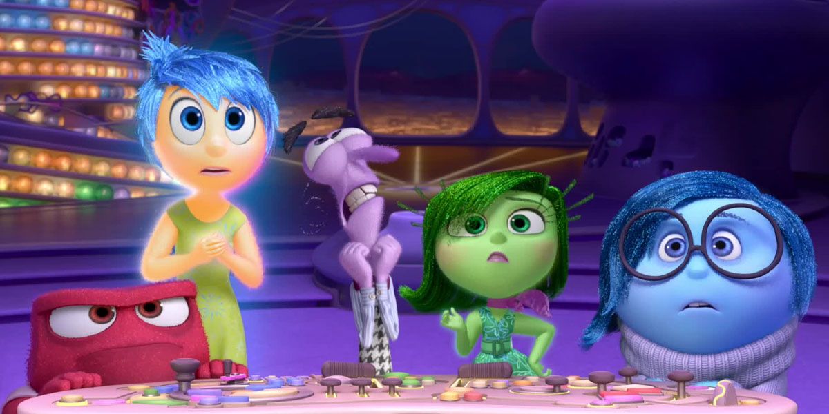 Anger, Joy, Fear, Disgust, And Sadness In Inside Out