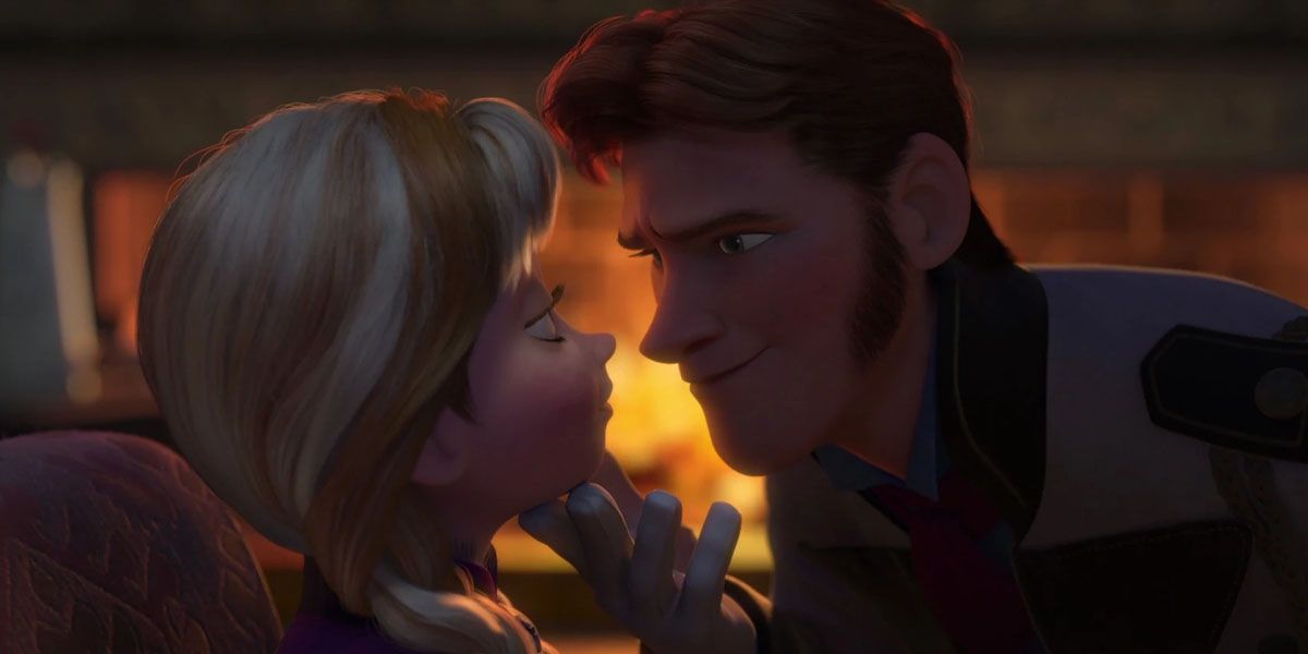 Anna and Hans as he reveals he's evil in Frozen