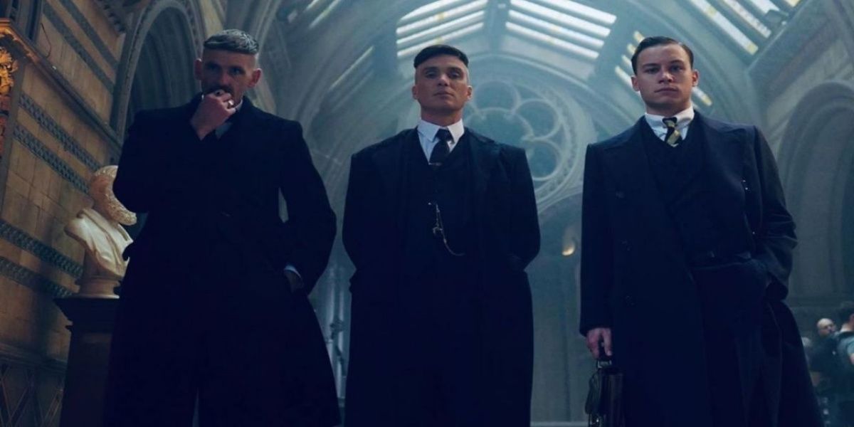Arthur and Thomas Shelby with Michael Gray from Peaky Blinders