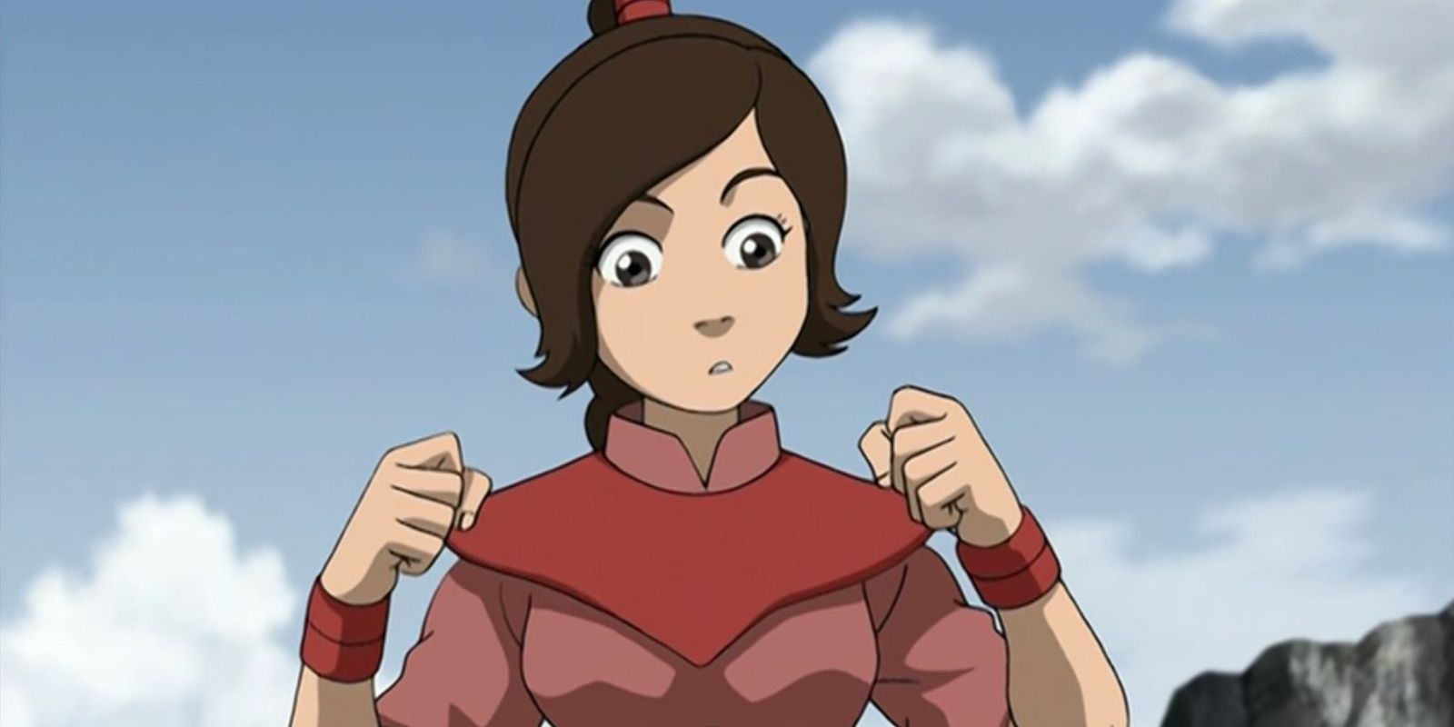 Ty Lee looks confused in Avatar: The Last Airbender.