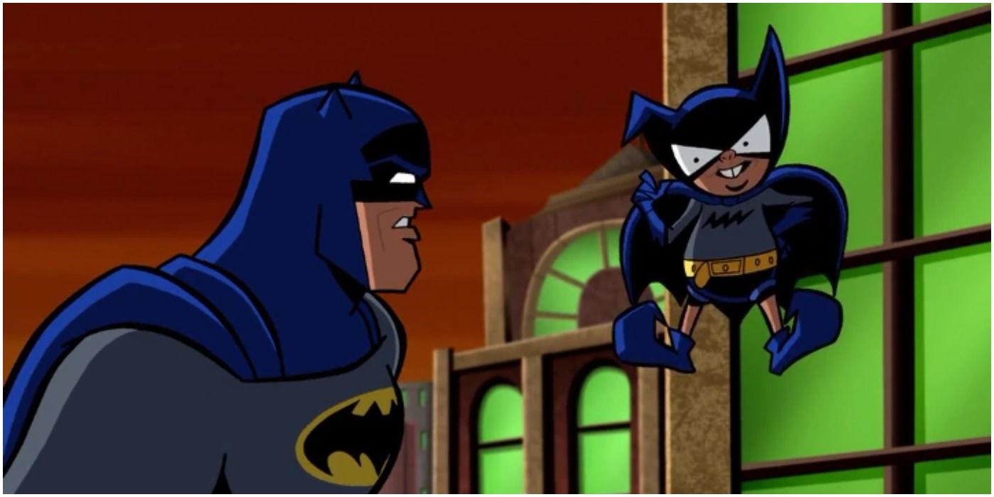 Batman and Bat Mite in Batman The Brave and the Bold