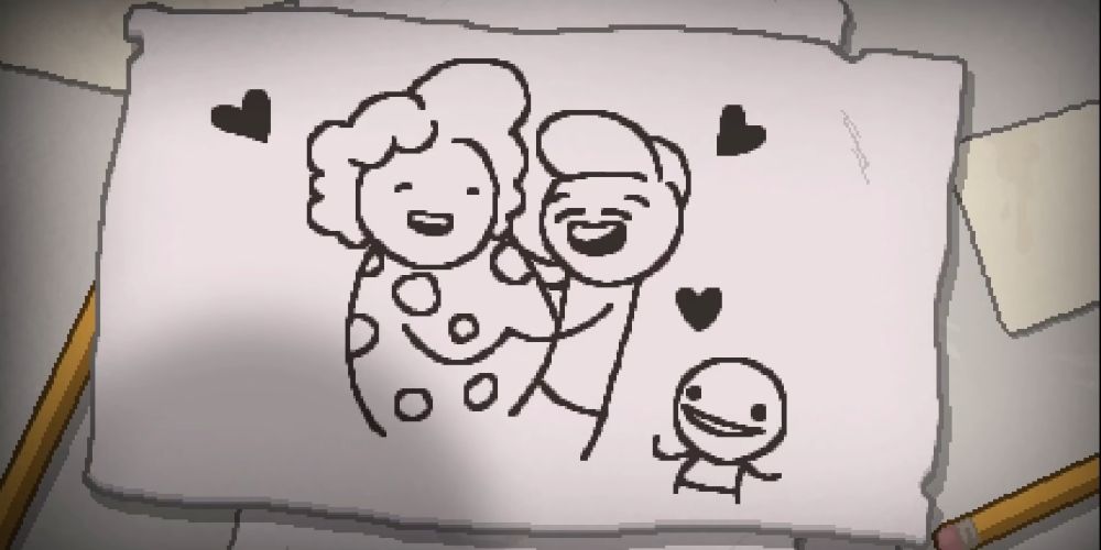 Isaac sees his parents happy together in the 'Beast' ending to the Binding of Isaac