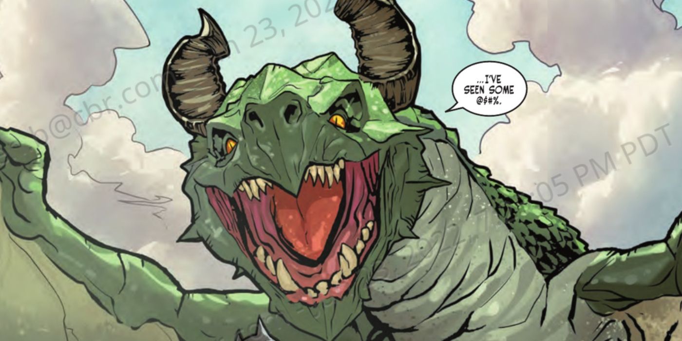 Beast Boy morphs into a dragon in DC Comics