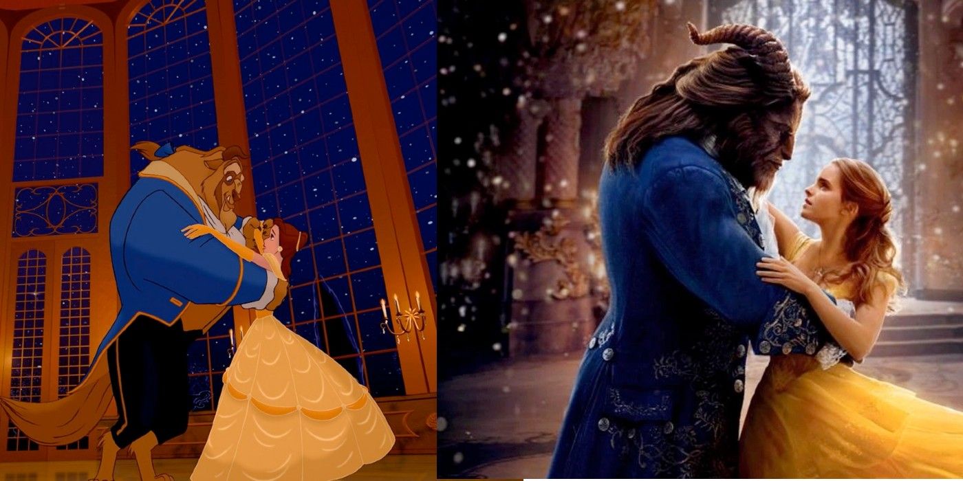Beauty and the Beast live action and animated