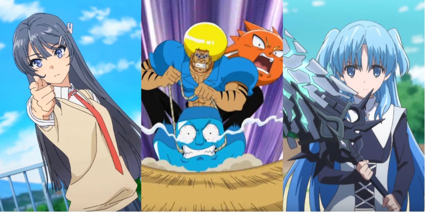 Best Anime Worst Titles Bunny Senpai Bobobo WorldEnd Trio Header