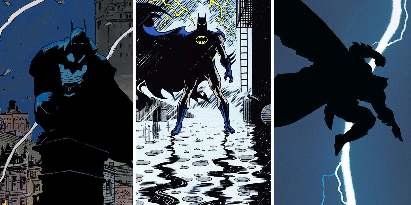 Detective Comics, Gotham by Gaslight and Dark Knight Returns covers