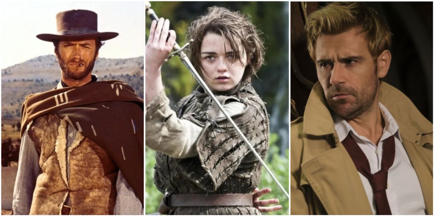 Characters to inspire a D&D Rogue list featured image The Man With No Name The Good, The Bad, and the Ugly; Arya Stark Game of Thrones; Constantine Arrowverse