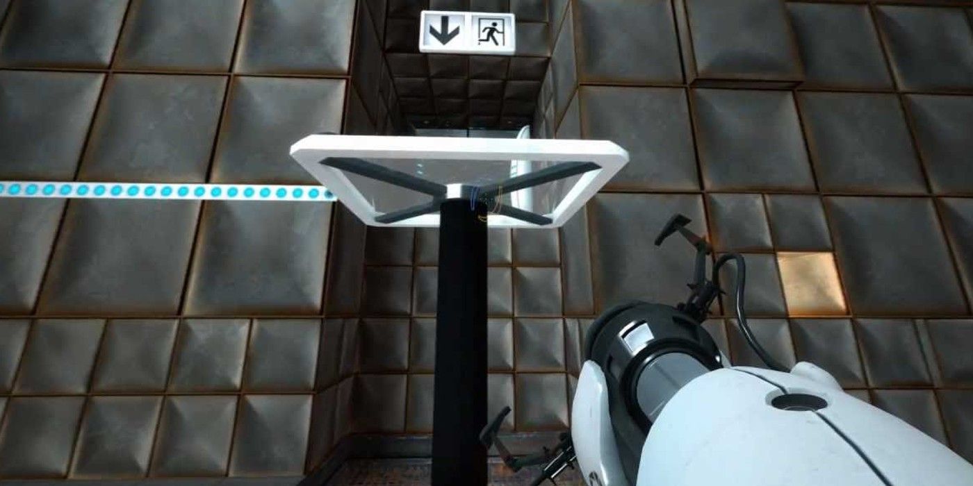 Chell Arrives At Test Chamber 14 In Portal