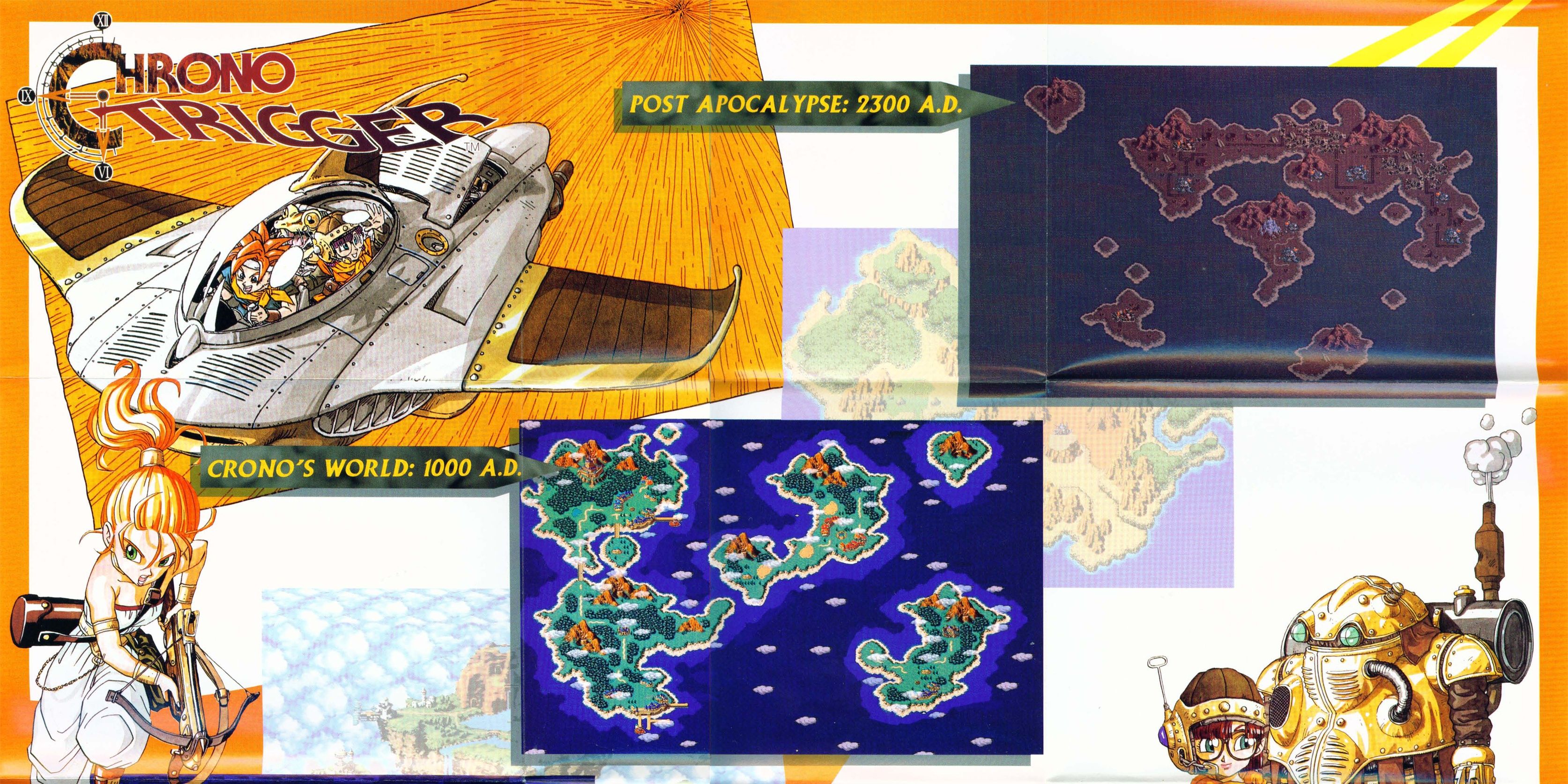 The manual for Chrono Trigger on the SNES.