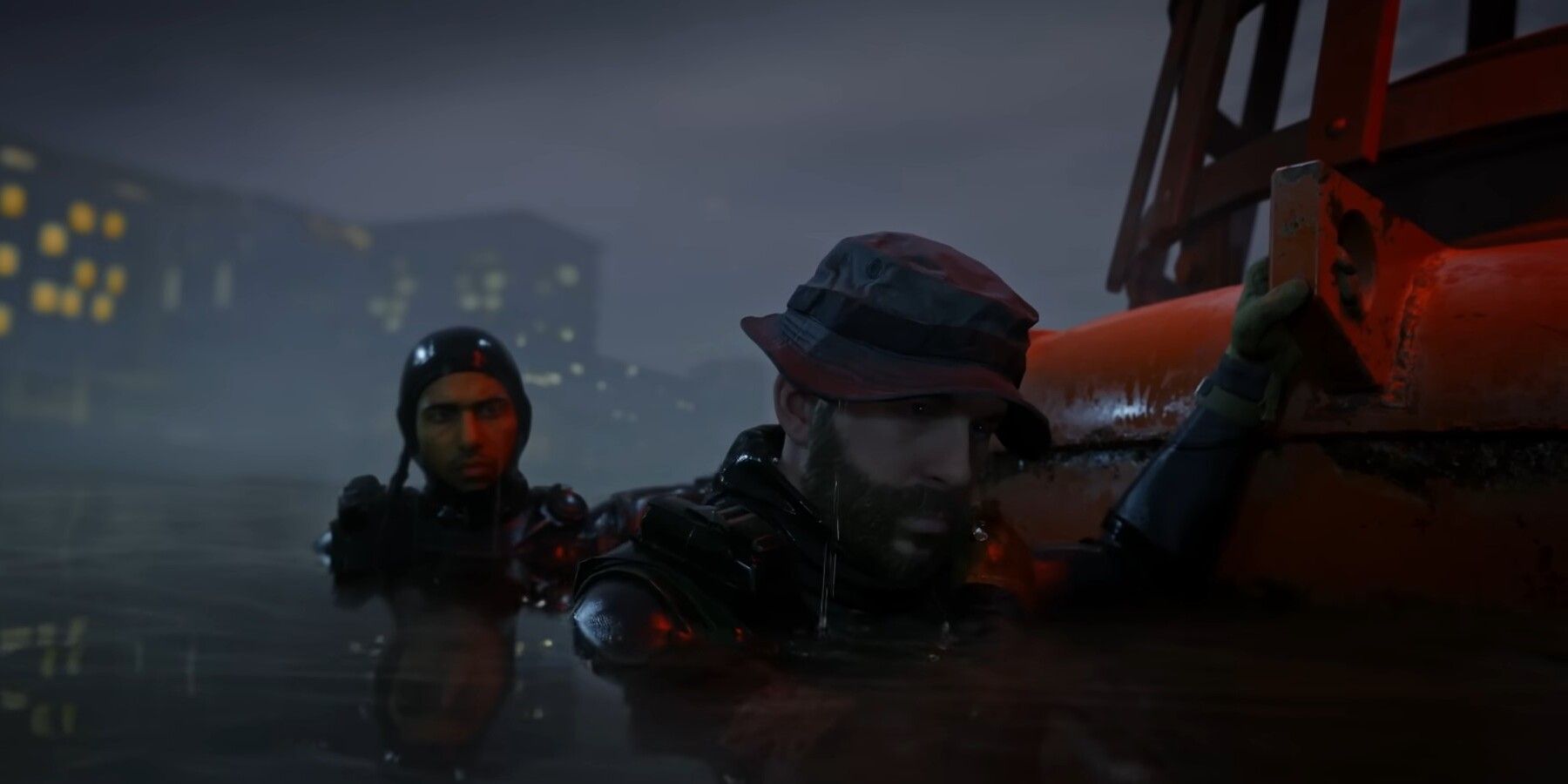 Captain Price on a mission in Call of Duty 4: Modern Warfare.